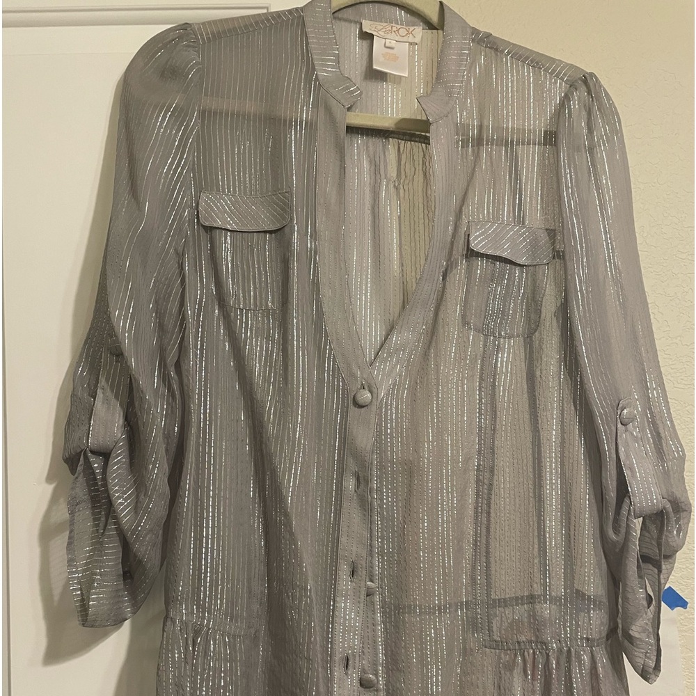 Silk see through blouse